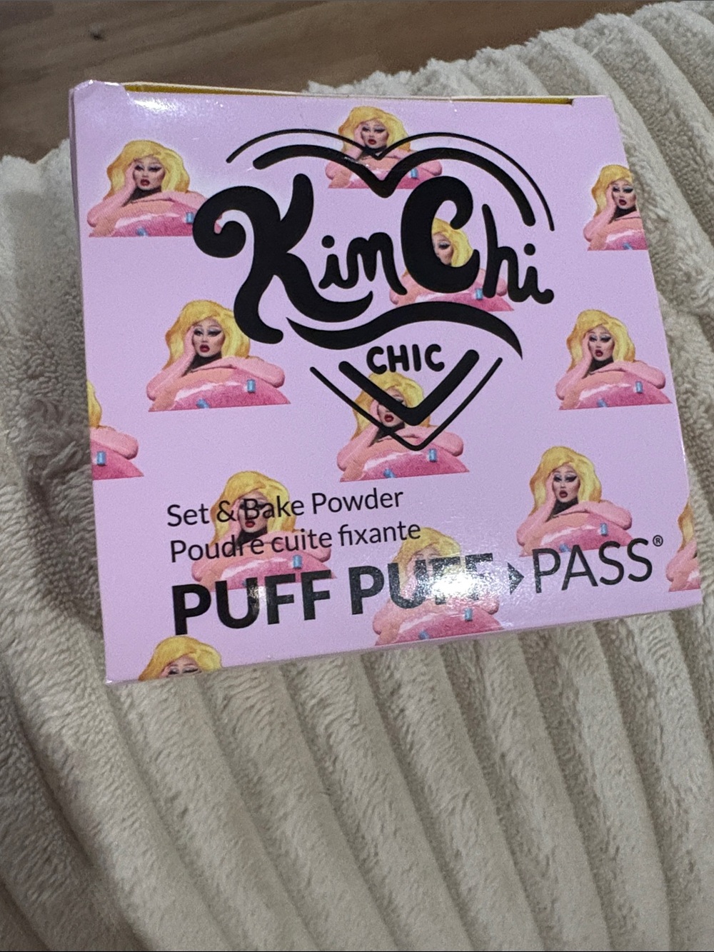 KimChi Chic Beauty Pink and Yellow Set & Bake Powder Puff Puff Pass